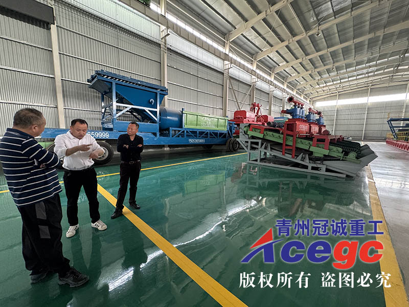 廣西客戶實地考察選獨(dú)居石礦設(shè)備