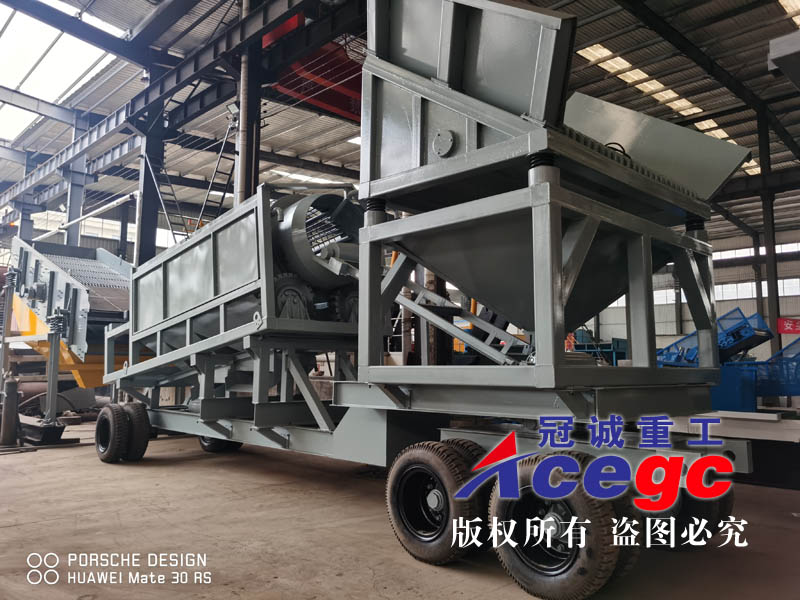 移動式滾筒篩金礦尾礦提取設(shè)備