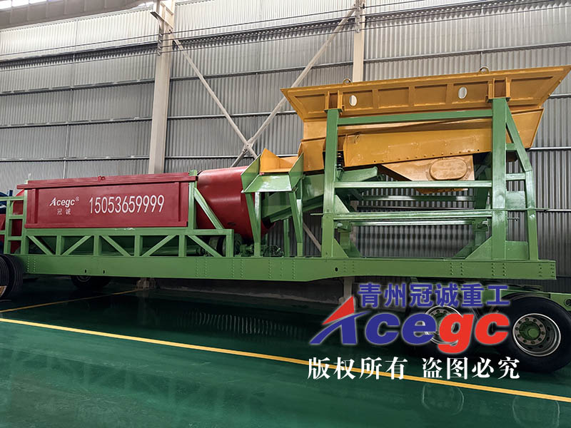 移動式泥石分離選礦車